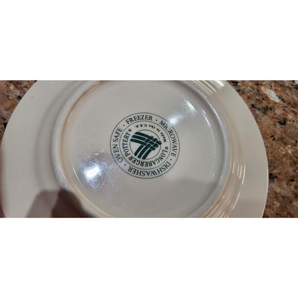 Longaberger Woven Traditions Classic Green Bread and Butter Plate 7 1/4" - Picture 5 of 12